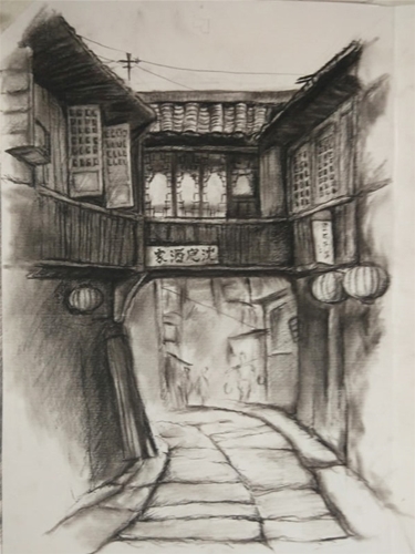 素描风景